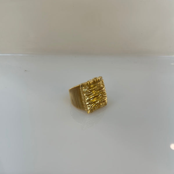 Geo Texture Cocktail Ring-(TG-9446)