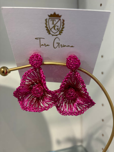 Crochet Flower Earring-(TG-910435)