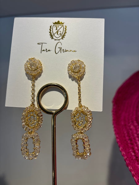 Crochet Gold Drop Earring-(TG-910452)