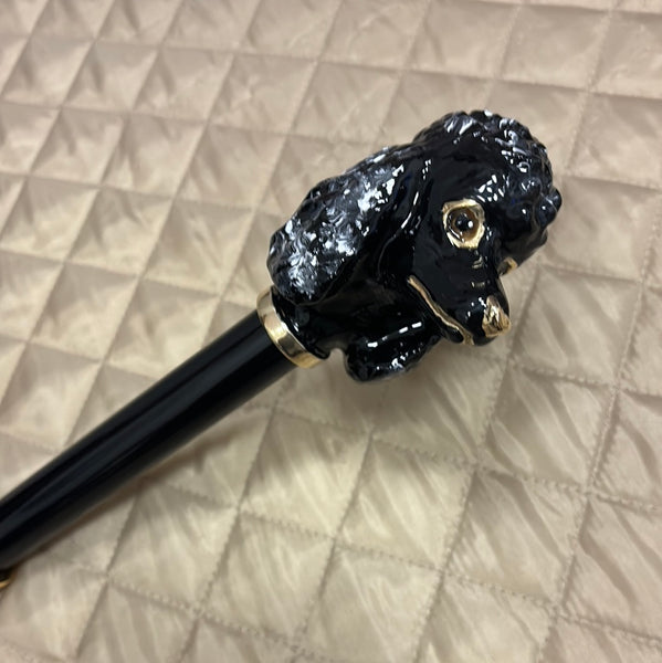 Black Poodle Italian Luxury Umbrella