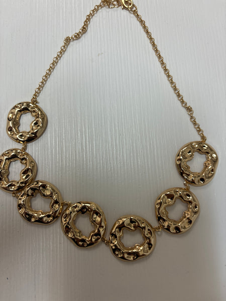 Handmade 18k Gold/ Silver Plated Circle Necklace-(TG-92227)