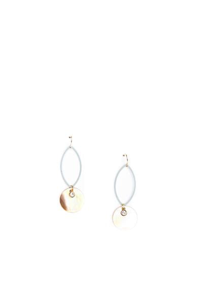 Elegant Drop Disc Earrings