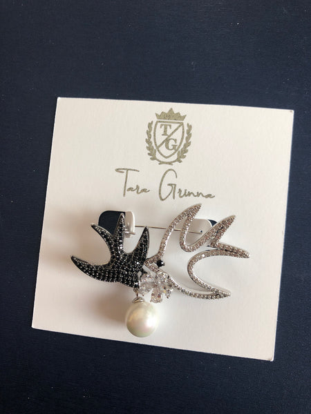 Mockingbirds of Love Broach-(TG-91078)