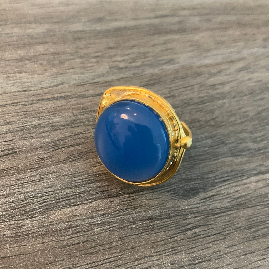 Blue Moon Stone Ring-(TG-9427)