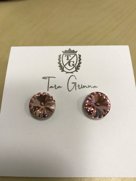 Gemstone Stud Earring in Assorted Sizes-(TG-9112)