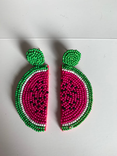 Watermelon Clip Earrings -(TG-910103)