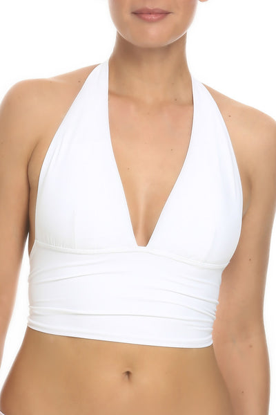 White Cup Sized Halter Top ND-169